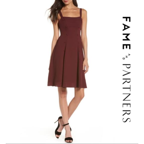 Fame and Partners Sienne Fit & Flare Dress Size 12 NWOT - Picture 2 of 10